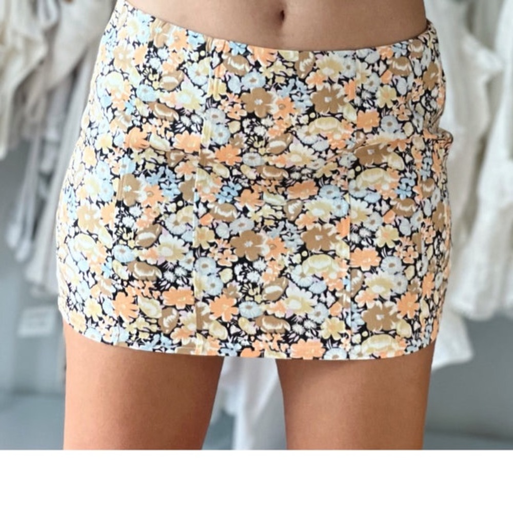 Floral Mini Skirt
